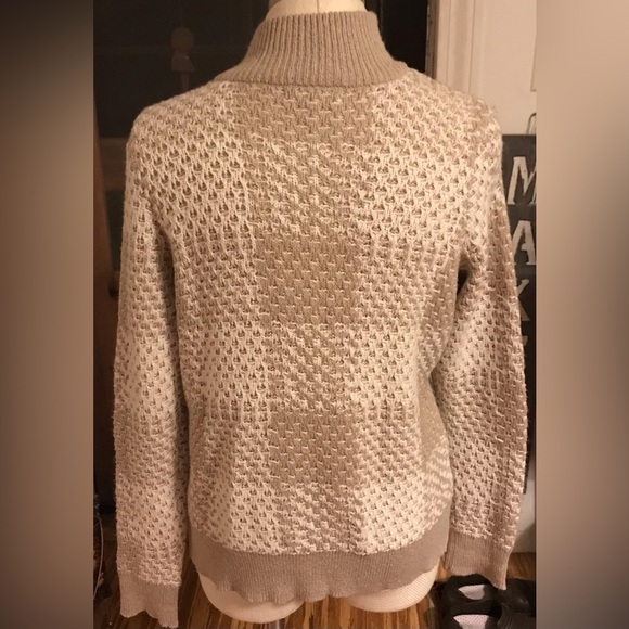 Liz Claiborne Knit Cardigan Sweater with Zipper Size Large - Picture 2 of 6